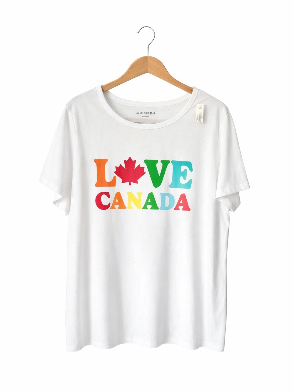 5/$25 NWT Joe Fresh "Love Canada" Graphic T-Shirt Size 1X
